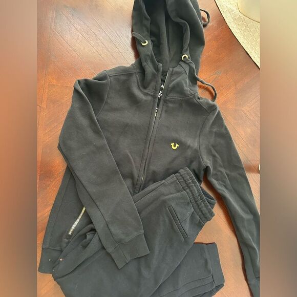 TRUE RELIGION WOMEN'S HOODED SWEATER SET SIZE S - Picture 1 of 9